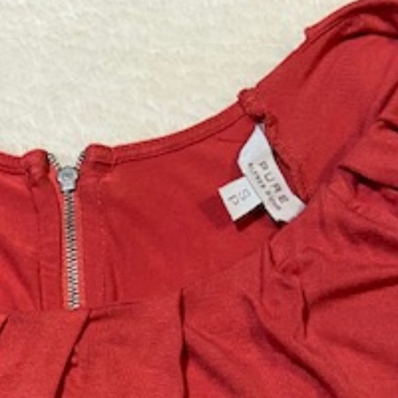 Alfred Sung Orange Shirt Size Small - Picture 3 of 6